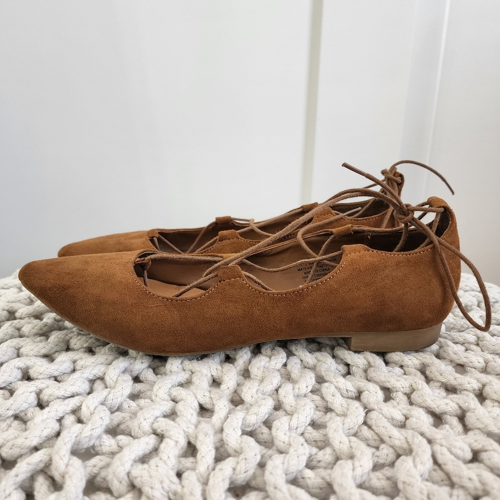 Lace up flats